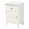 Baxton Studio Lambert Traditional White Finished Wood 1-Drawer Nightstand 194-11932-ZORO - alternate 1